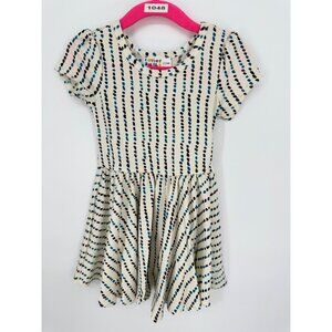 Dotdotsmile Girls Dress Size 12/24 Months White Blue and Black NWT